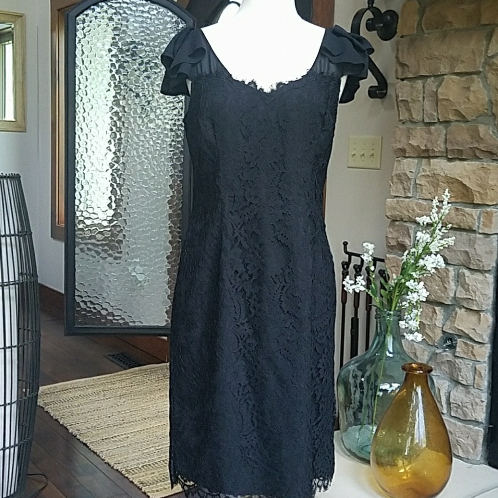 White house black market lace dress 8